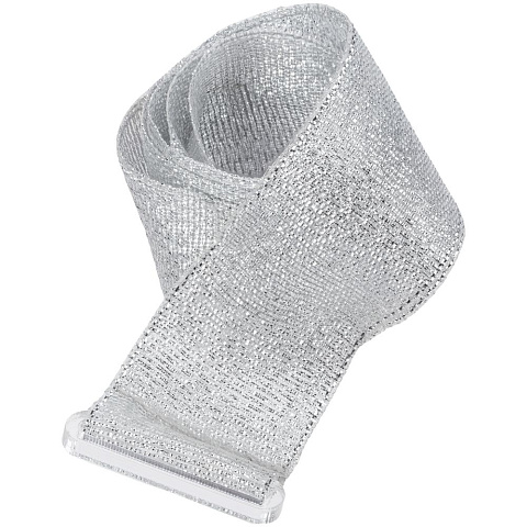 Лента для медали с пряжкой Ribbon, серебристая - рис 3.