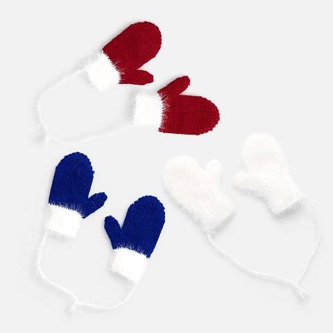 Подвеска на елку «Вьюшка», варежки, синяя - рис 5.