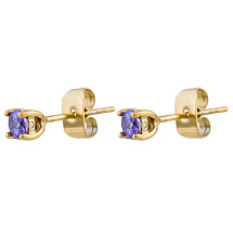 Пусеты VIOLET Fiore Luna AE03187-6 V/G