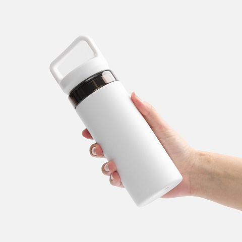 Термостакан Leval с ситечком, белый - рис 4.