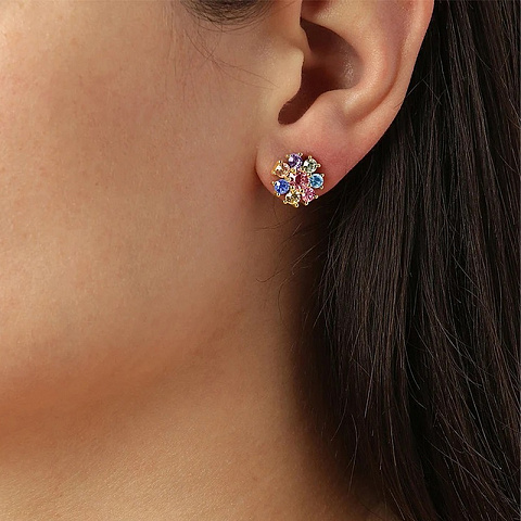 Серьги CARNEA SG PASTEL MULTI Dyrberg Kern 460073 - рис 2.