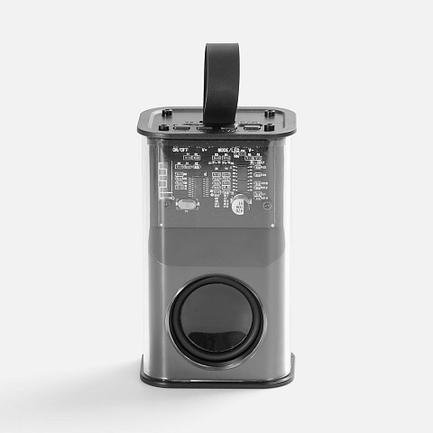 Bluetooth-колонка с подсветкой Groove, серая - рис 3.