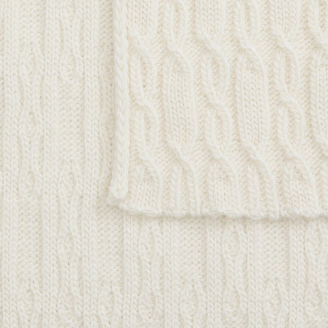 Плед Knitline, белый (молочный) - рис 4.