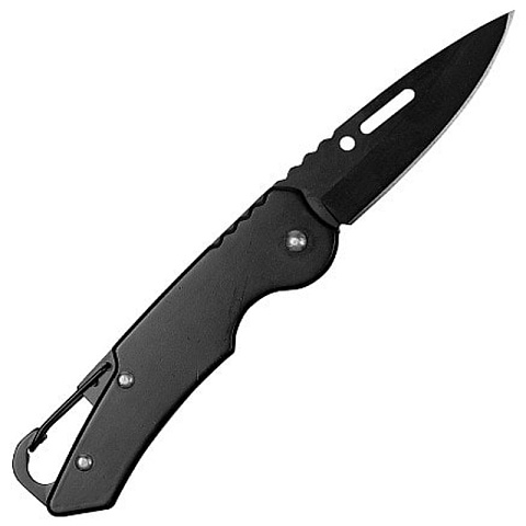 Брелок-нож карманный с карабином Tools Blackburn, чёрный