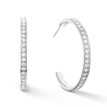 Серьги Crystal-Silver Coeur de Lion *0128/21-1817