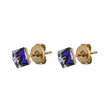 Пусеты Crystal Blue Fiore Luna SWE0127/1 B G