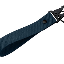 Ремувка Force с усиленным карабином, 2,5 см, темно-синий/черный