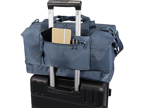 Трип Эви дорожная спортивная сумка из переработанного материала объемом 42 л, серо-синий - рис 4.