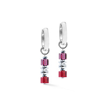 Серьги Red-Silver Coeur de Lion 3044/21-0317