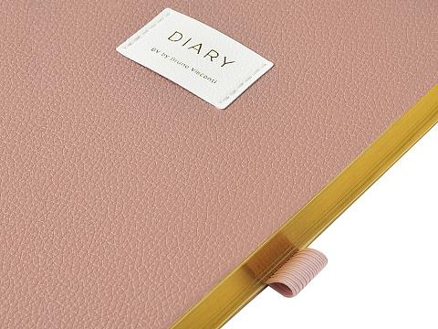 Ежедневник недатированный А5 Morandi. Пыльная роза с нашивкой, пыльно-розовый - рис 6.