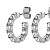 Серьги RAQUEL SS CRYSTAL Dyrberg Kern 460066 - миниатюра - рис 3.