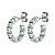 Серьги RAQUEL SS LIGHT GREEN - миниатюра