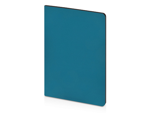 Бизнес-тетрадь А5 Pragmatic Contrast, 40 листов в клетку, морская волна с черным срезом