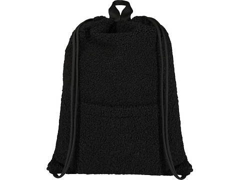 Шерпа рюкзак со шнурком из переработанной шерпы GRS объемом 9 л, черный - рис 2.