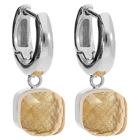 Серьги FIRENZE (S) Champagne Qudo 107000/20-5035 - рис 2.