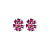 Серьги AUDE SS PINK Dyrberg Kern *440037 - миниатюра