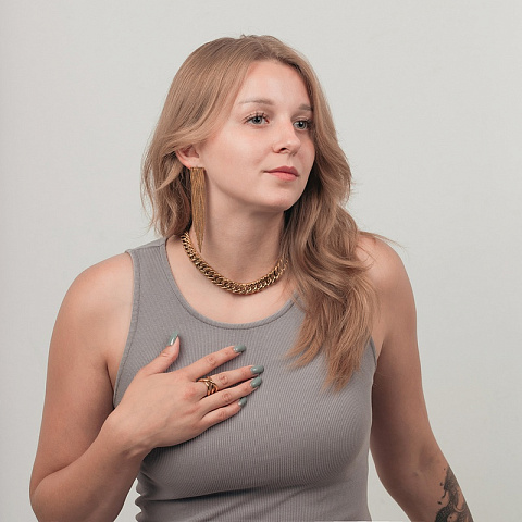 Серьги Дождь Fiore Luna AWE3086-G - рис 4.