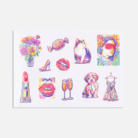 Стикерпак UV-DTF Thematic, 8 марта - рис 2.