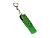 USB-флешка на 16 Гб 2 в 1 поворотный механизм, c дополнительным разъемом Type-C с одноцветным металлическим клипом, зеленый - миниатюра