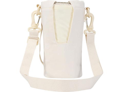 Трип Эви дорожная сумка для бутылок из переработанного материала объемом 2 л, кремовый - рис 3.