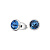 Пусеты Sapphire Fiore Luna SWE297 SA S - миниатюра