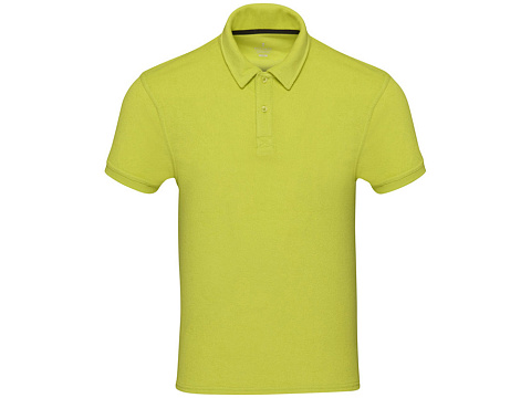 Рубашка поло унисекс Akoya из переработанного махрового материала - Лайм - рис 6.