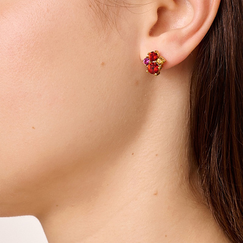 Серьги BILLIS SG RED / PINK Dyrberg Kern 470139 - рис 3.
