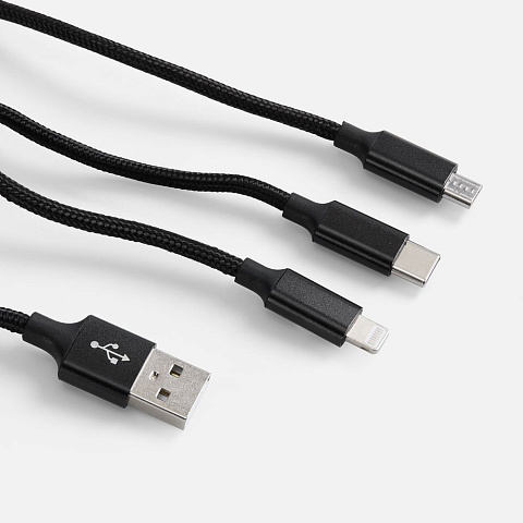 Кабель Triple Charge в футляре ver.2, черный - рис 4.
