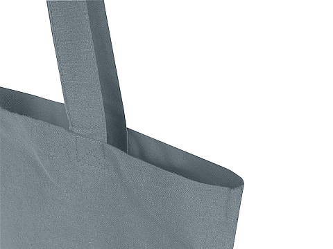 Мадрас Блэнд эко-сумка из переработанного хлопка GRS плотностью 140 г/м² объемом 7 л - Серый - рис 4.