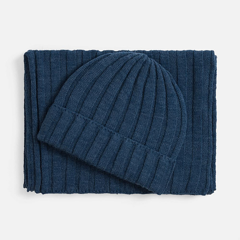 Шарф Metelitsa, синий меланж (джинс) - рис 4.