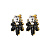 Серьги DRAGO SG BLACK / CRYSTAL Dyrberg Kern 470021 - миниатюра