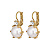 Серьги BEGONIA SG WHITE PEARL Dyrberg Kern 460040 - миниатюра