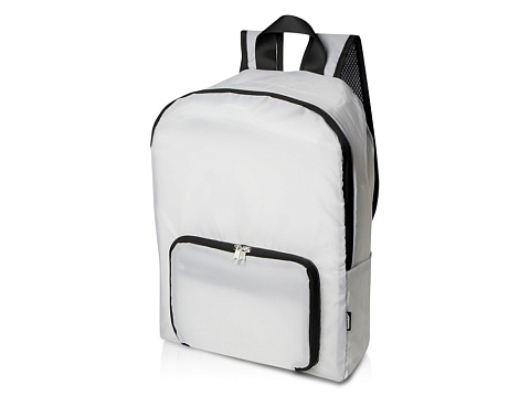 Складной рюкзак EcoFold объемом 15 л из переработанного ПЭТ-пластика - Белый