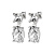 Серьги ANTONIA SS CRYSTAL Dyrberg Kern 470148 - миниатюра