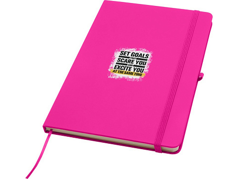 Блокнот Spectrum Plus формата A5 в твердой обложке - Розовый - рис 6.
