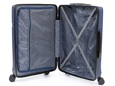 Чемодан TORBER Onego, синий, ABS-пластик, 69,5 х 46 х 26 см, 69 л - рис 3.