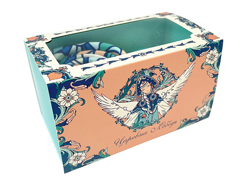 Набор платок Царевна Лебедь и свеча Вдохновение - рис 4.