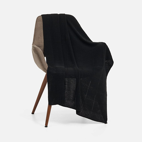 Плед Quadrisma, черный - рис 2.