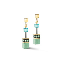 Пусеты Green-Turquoise Coeur de Lion 4905/21-0506