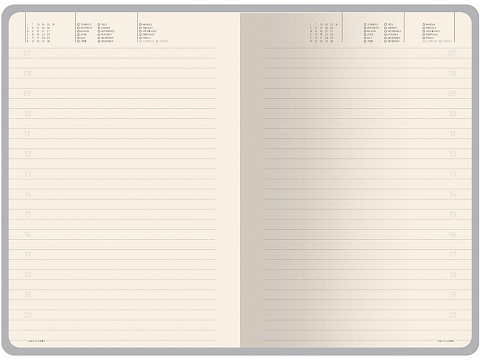 Ежедневник недатированный А5 Megapolis Nebraska Flex, синий с золотым обрезом (Р) - рис 8.