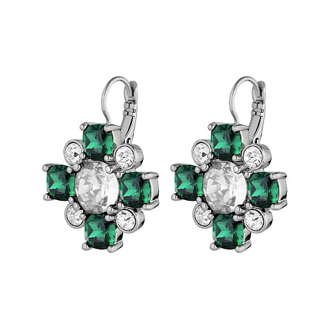 Серьги BATTI SS EMERALD GREEN Dyrberg Kern 430060