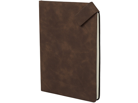 Блокнот А5 в гибкой обложке Chaplin, шоколадный - рис 2.
