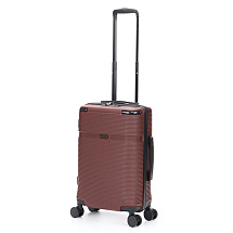 Чемодан TORBER Onego, бордовый, ABS-пластик, 59,5 х 39,5 х 24 см, 46 л