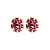 Серьги AUDE SG PINK /WINE Dyrberg Kern 450099 - миниатюра