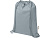 Oregon Blend сумка на шнурке из переработанного материала сертифицированного согласно GRS, плотностью 140 г/м², объемом 5 л - Серый - миниатюра