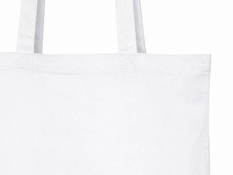 Сумка Твил из хлопка, 210 г/м2, белый - рис 3.